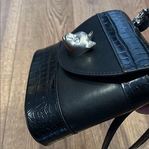 Bafelli Black Cat-Embellished Women's Bag